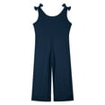 thumbnail image 4 of Zanarzt Kids Jumpsuit Girls Jumpsuit Kids Fashion Sleeveless Wide Leg Romper One Piece Summer Outfits Navy,13-14 Years, 4 of 5