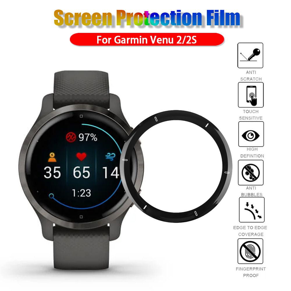 Scratch Proof Full Coverage Accessories Clear Screen Protector Curved Edge  Cover Soft Guard 3D Protective Film 2PC FOR GARMIN VENU 2 