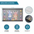 thumbnail image 6 of Bunny Gnomes Easter Placemats Set of 4, Eggs Black White Checkered Farmhouse Placemats for Dining Table, Place Mats for Kitchen Tabletop, Waterproof Wipeable Dining Table Mats Set, 6 of 9