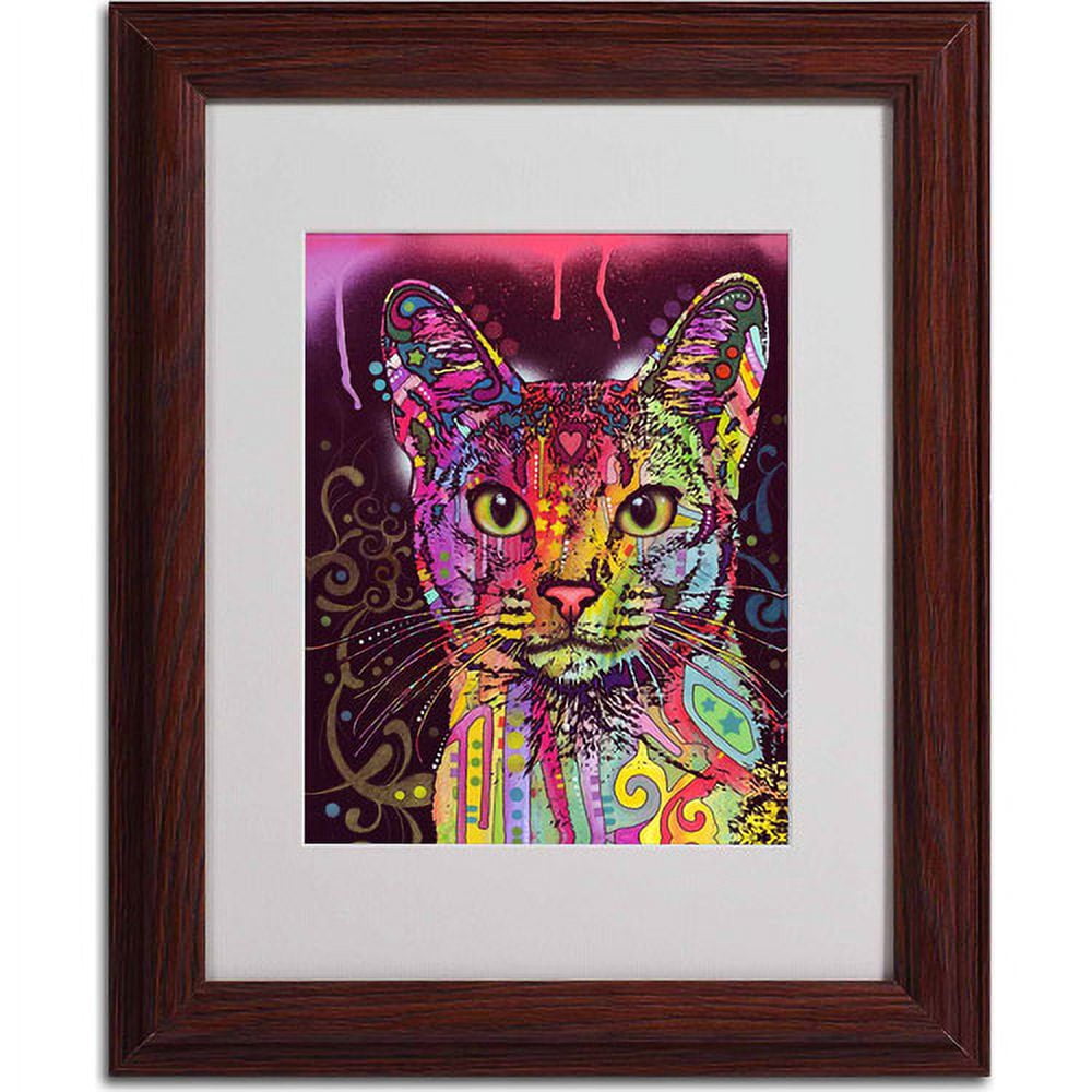 Matted art under acrylic in a wood frame