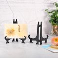 thumbnail image 5 of 1.8 Pulgadas Exhibición Soportes Muestra Imágenes PS Plástico Negro para Hogar Decoración, Arte, Libro Tiendas Paquete de 12 Unique Bargains caballetes decorativos, 5 of 5