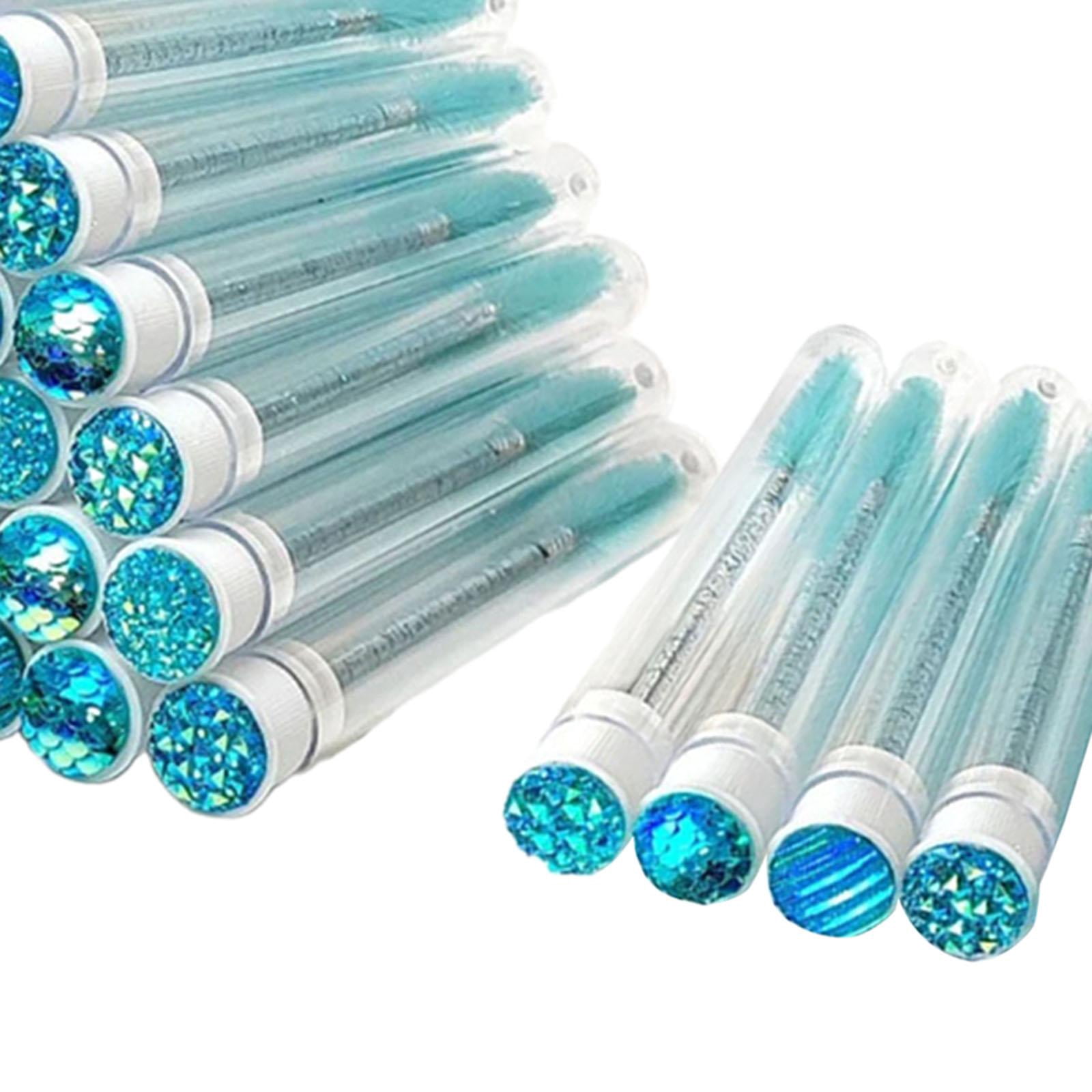 TOOYFUL 40 Pieces Disposable Mascaras Brush Makeup Tool Gifts Lash Styling for Salon Green