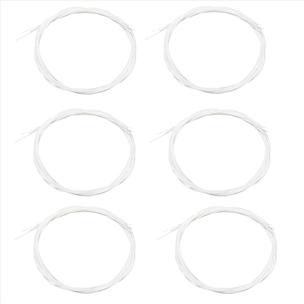 24Pzs/Juego Cuerdas de Ukulele de Nylon Duradero Pieza de Repuesto para 21 Pulgadas 23 Pulgadas 26 Pulgadas Instrumento de Cuerda
