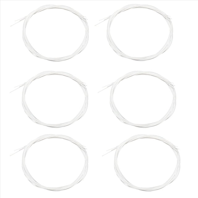 24Pzs/Juego Cuerdas de Ukulele de Nylon Duradero Pieza de Repuesto para 21 Pulgadas 23 Pulgadas 26 Pulgadas Instrumento de Cuerda