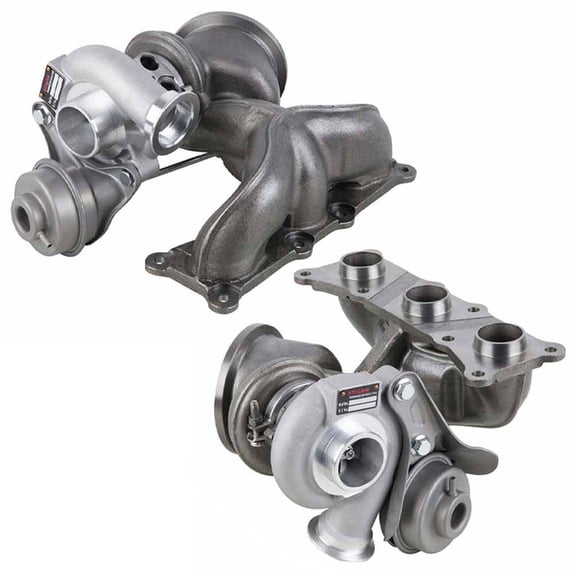 Pair Stigan Turbo w/ Turbocharger Gaskets For BMW 335i 335xi 335is E90 E92 E93 N54