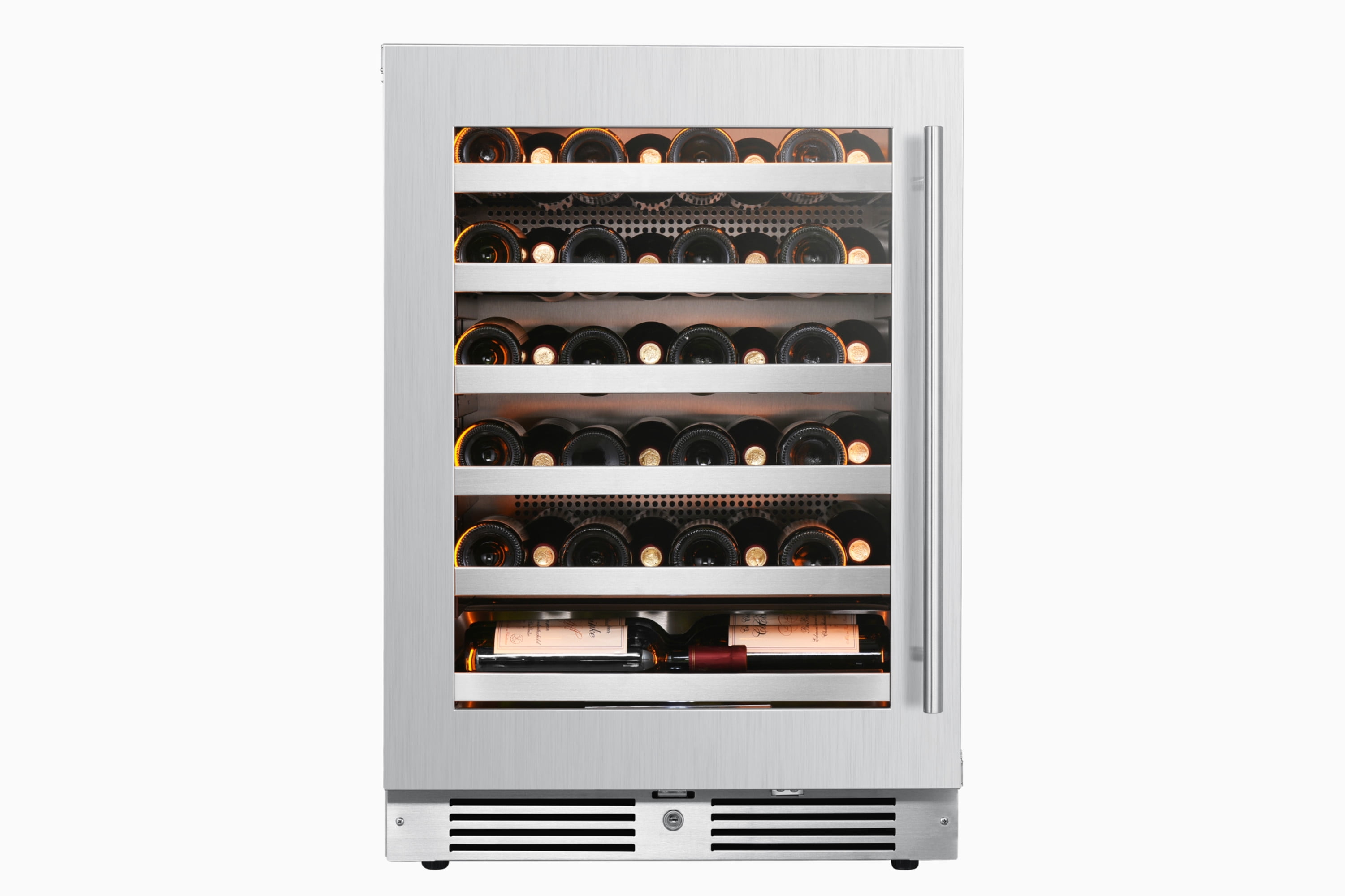 Landmark L3024ui1w-Lh 24" Wide 44 Bottle Capacity Single Zone Wine Cooler - Stainless