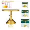 thumbnail image 1 of Cake Stand Home Party Dessert Table Display Rack Dessert Cake Tray Cold Meal Tea Break Table Afternoon Tea Center Rack Metal dangaotai- jinse (M) 10 INCH-1PCS, 1 of 6