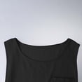 thumbnail image 6 of GuangCheng Men's Summer Tank Tops Soft Stretchy Sports Training Lightweight Sleeveless Shirts for Men with Pocket,Black,Size 4XL, 6 of 7