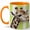 Orange, variant on Realistic Giraffe Coffee Mug, Safari Animal Mug, Ceramic 11 oz