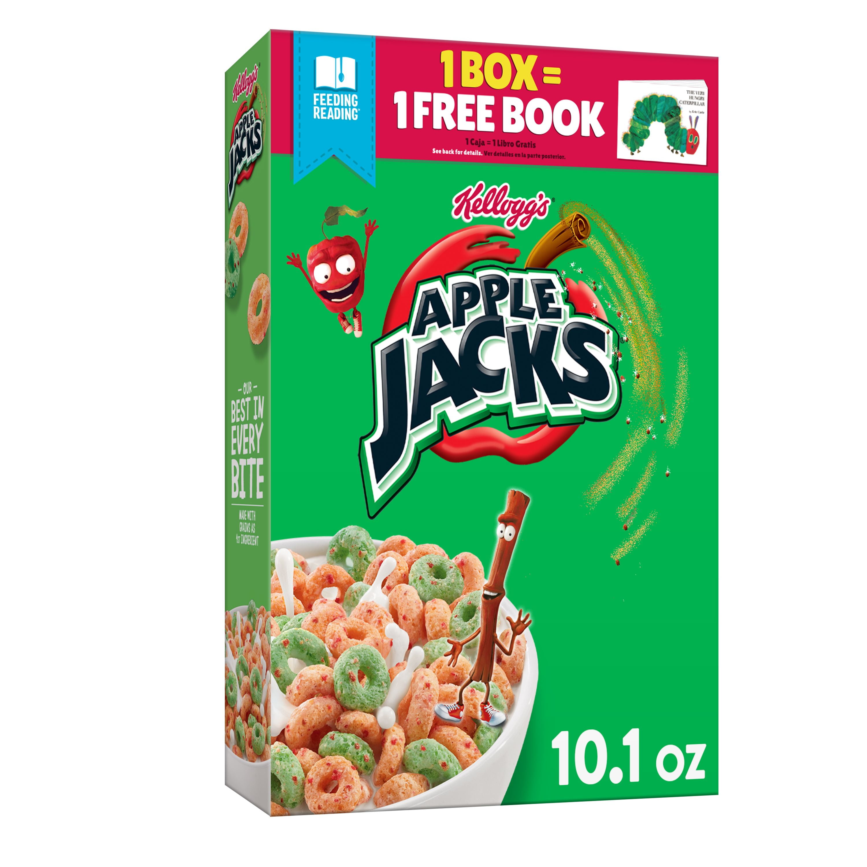 Kellogg's Apple Jacks Breakfast Cereal, Original, Excellent Source of 7