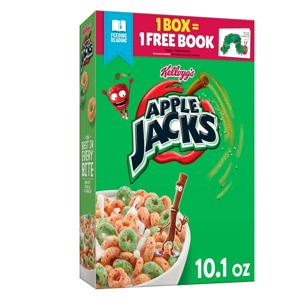 Kellogg's Apple Jacks Breakfast Cereal, Original, Excellent Source of 7
