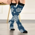 thumbnail image 5 of FREEAMG Christmas Compression Socks Women Men Long Stocking (20-30mmHg) Travel Knee High Stockings for Athletic Sports,Running,Cycling,Nursing, 5 of 7