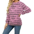 thumbnail image 3 of Aiyino Womens Sweatshirts Casual Loose T Shirts Crewneck Long Sleeve Pullover Tunic Tops, 3 of 6
