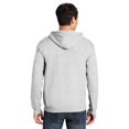 thumbnail image 2 of Gildan Heavy Blend Full-Zip Hooded Sweatshirt, Soft 50/50 Fleece Hoodie for Everyday Comfort, Ash, M, 2 of 5