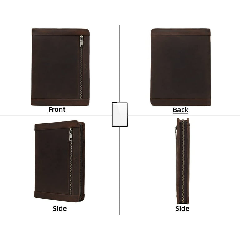 Leather Portfolio Binder, Custom Leather Padfolio With Logo, Leather  Portfolio for Men, Leather Folder A4 Notepad, Gifts for Father/mother 