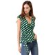 thumbnail image 1 of Top Sin Mangas Con Cuello En V Para Mujer Allegra K Verde S, 1 of 6