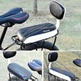 thumbnail image 2 of Bicycle Rear Seat With Back Rest, Soft Cushion For Children Carrier, Mountain Bike Pu Leather Pad, 2 of 4