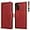 2 Magnetic Snap Red, variant on Galaxy Note 20 Wallet Case,Premium PU Leather Flip Folio Case with Card Slot,Stand Holder and Magnetic Snap TPU Shockproof Interior Protective Case for Samsung Galaxy Note 20 5G,6.7" Red