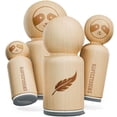 thumbnail image 2 of Bird Feather Rubber Stamp for Stamping Crafting Planners - 1/2 Inch Mini, 2 of 4