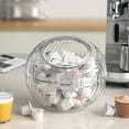 thumbnail image 4 of kurtrusly Coffee ForCapsule Organizer Durable Storage Solution For Coffee And Candy Easy To Clean PET Silver circle, 4 of 5