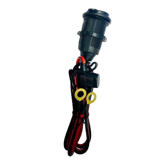 Waterproof 12V Car Cigarette Lighter Socket Plug | Dustproof Power Outlet for Vehicles, GPS, Phones, Cameras, Easy Installation, Black