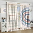 thumbnail image 4 of Boho Rainbow Curtains for Girls Room,Colorful Motivational Positive Inspirational Words Abstract Heart Kids Teens Bedroom Decor 27.5x63in,2 Panel Set, 4 of 6