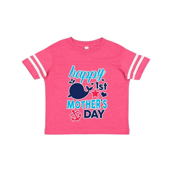 Inktastic Nautical Themed Happy 1st Mother's Day Boys or Girls Toddler T-Shirt