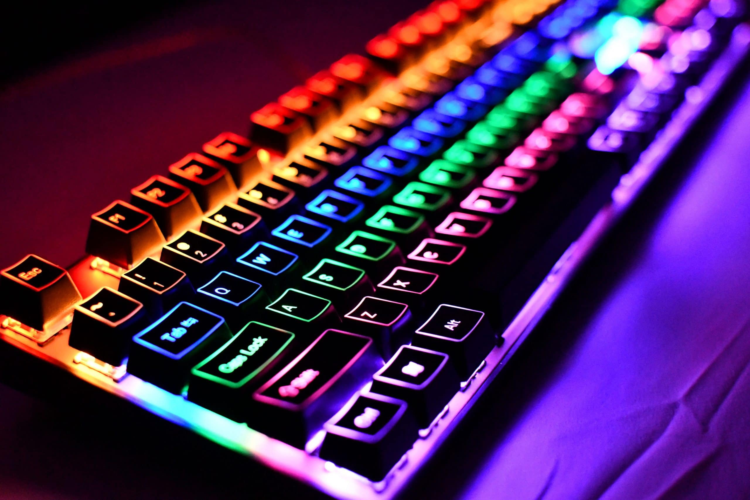 OEM Borderlit Shinethrough Keycaps - Black