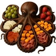 thumbnail image 6 of WovenWink Octopus Charcuterie Platter,Octopus Kraken Design Party Board for Cheese Meats & Fruit, Ocean Themed Wood Serving Tray, Nautical Serving Gift for Seafood Lovers Kitchen Home Decor, 6 of 7