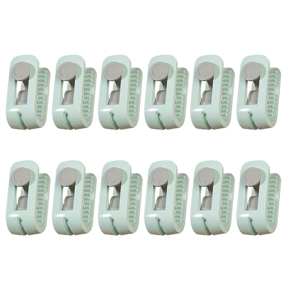 HEALEEP 2 Sets Fitted Sheet Clips Rectangular Clip Green ABS For Bedding Accessories Cold Winter