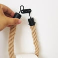 thumbnail image 3 of Nautical Rope Towel Ring, Toilet Paper Holder Beach Themed Bathroom Decord with Metal Hook Vintage Wall-Mounted Towel Rack Ocean Beach Bathroom Home Decor, 3 of 6