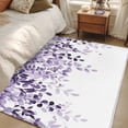 thumbnail image 4 of Area Rug for Living Room, Purple Non-Slip Indoor Large Carpet for Bedroom/Dining Room, Eucalyptus Leaves Washable Low-Profile Rectangle Floor Runner Rugs - 4 x 6 Ft, 4 of 8