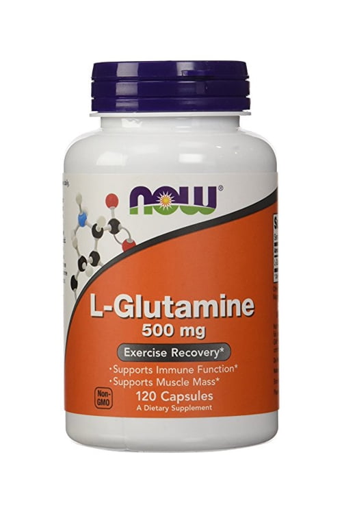 Now Foods L Glutamine 500 mg 120 Capsules (Pack of 2)