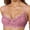 Pink, variant on 2 Pack Womens Bras Comfortable Lace Underwire With Adjustable Thin Cup Everyday Wear Versatile Bras
