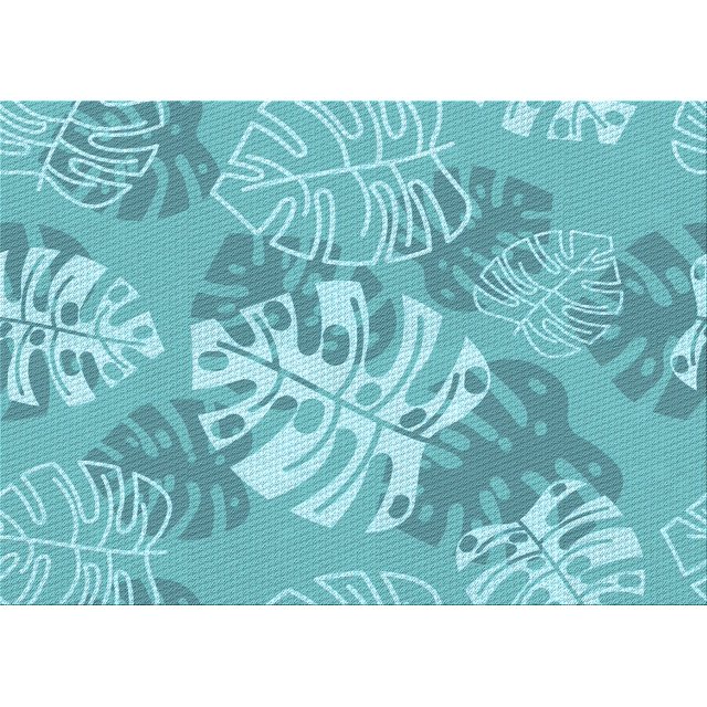 Ahgly Company Indoor Rectangle Patterned Light Sea Green Area Rugs, 8' x 10'