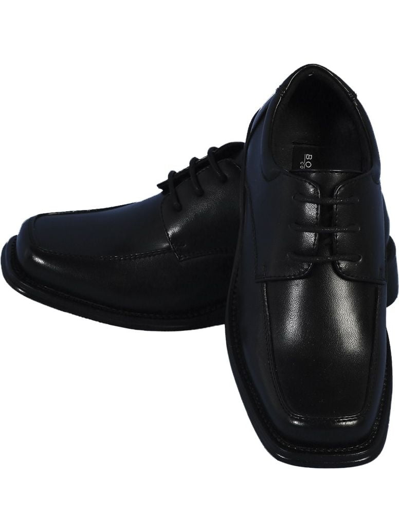 big boys black dress shoes