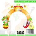 12 FT Cinco De Mayo Inflatables, Giant Blow Up Mexican Fiesta Arch with Inflatable Cactus