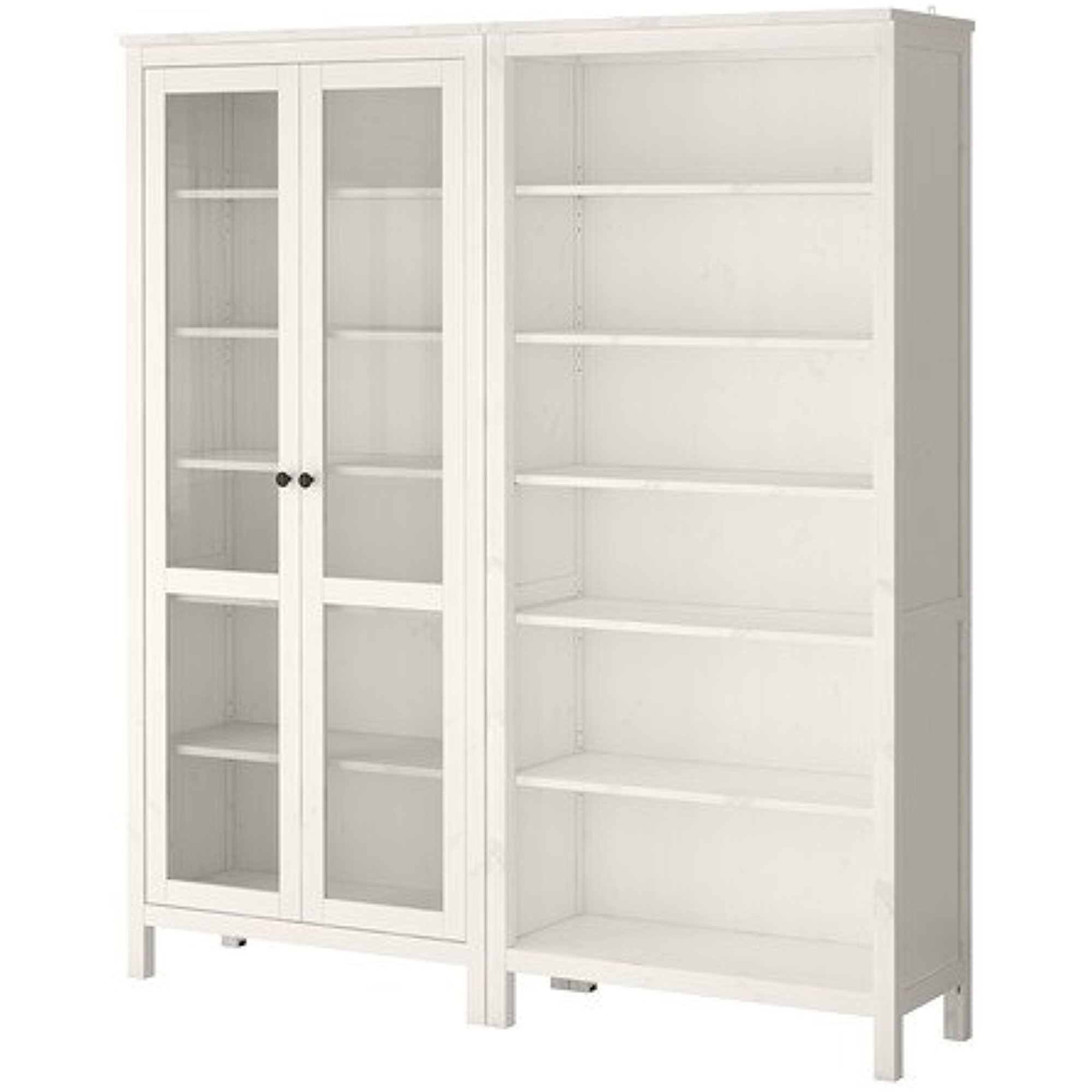 Ikea Storage combination w/glass doors, white stain 18202.2526.3018