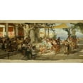 thumbnail image 2 of Henryk Siemiradzki 14x9 Black Ornate Wood Framed Double Matted Museum Art Print Titled: Sketch for “Judgement of Paris” (Around 1892), 2 of 5