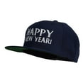 thumbnail image 2 of Happy New Year Embroidered Flat Bill Cap - Navy OSFM, 2 of 5