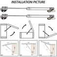 thumbnail image 2 of Hydraulic Furniture Gas Struts, Gas Spring Pneumatic Arm With Soft Opening Hinges Set Of 4(150n), 2 of 5
