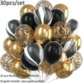 thumbnail image 1 of Nvzi Globos, 30 piezas de globos de confeti de 12 pulgadas y globos de látex morado y rosa metálico con cinta, baby shower, decoraciones para fiestas de bodas, B, 1 of 4