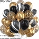 thumbnail image 1 of Nvzi Globos, 30 piezas de globos de confeti de 12 pulgadas y globos de látex morado y rosa metálico con cinta, baby shower, decoraciones para fiestas de bodas, B, 1 of 4