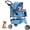 Blue, variant on LiteHaven 3-Wheel Pet Stroller | Dog and Cat Stroller | Breathable Mesh | Lightweight Travel Carrier | Waterproof & Foldable Design | Storage Basket | Black | for Daily Walks & Outdoor Use Pueple