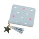 thumbnail image 1 of Pu Leather Wallet With Star Pendant Embroidery Card Slots Women Purse, 1 of 4