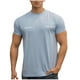 thumbnail image 1 of Camisas de Verano Casuales de Manga Corta de los Hombres Color Sólido V-Cuello Blusa de Fitness, 75% Poliéster 20% Rayón 5% Camisa de Spandex, 1 of 4