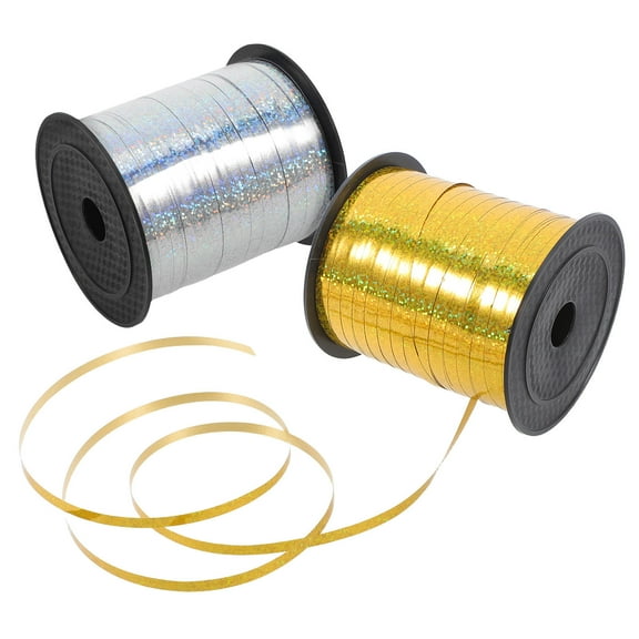 ELAYARD Durable Plastic Ribbon for Balloon Decorations Assorted Color 2 Rolls