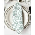 thumbnail image 2 of nqOlkjepod Spring Flower Cloth Napkins Set of 8 Reusable Dinner Napkins, Vintage Farmhouse Turquoise Boho Leaf Cocktail Napkin Washable Table Napkins for Wedding/Holiday Party/Baby Shower 20"x20", 2 of 8