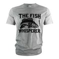 thumbnail image 5 of Men's Fishing T-shirt Funny Fishing whisperer Grandpa dad Husband Father's day outdoors tee (Medium Navy Blue), 5 of 6