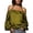 Green, variant on off Shoulder Tops for Women, Yigetop Women's Satin Blouse off Shoulder Solid Ruffled Elegant Retro Western Shirt Top Elegant Tops for Women Black XL